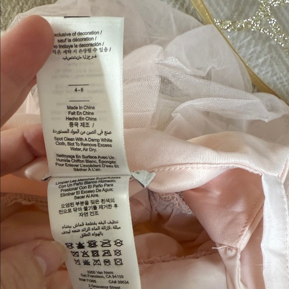 Pottery Barn Kids Pink and Gold Formal Dress - Picture 4 of 4